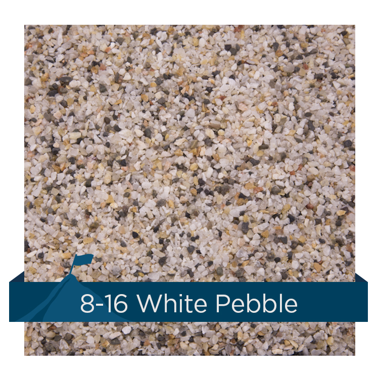 8-16 White Pebble