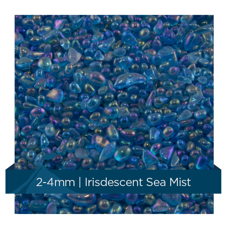 Versa Glass Iridescent Sea Mist 2-4mm